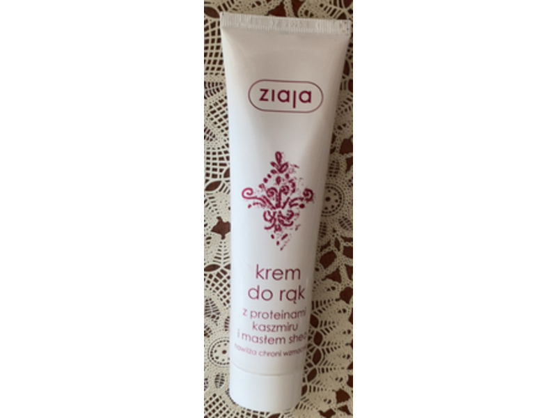 Ziaja Hand Cream, Cashmere Proteins Shea Butter, 3.5 fl oz / 100 mL