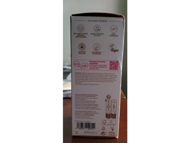 Khadi Herbal Hair Color, Golden Brown, 3.5 oz/100 g