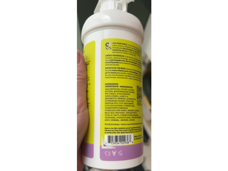 DevaCurl Styling Cream Moisturizing Definer, 17.75 fl oz/525 mL