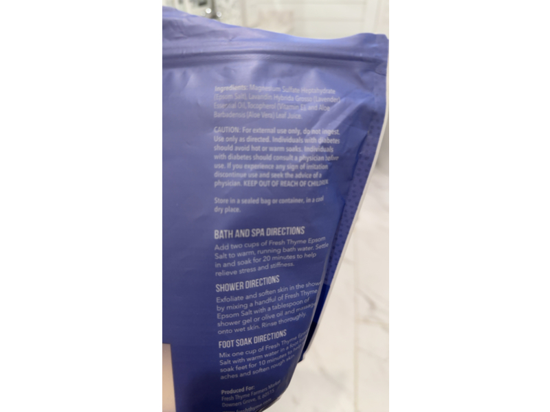 Fresh Thyme Sleep Epsom Salts, Lavender, 907 g