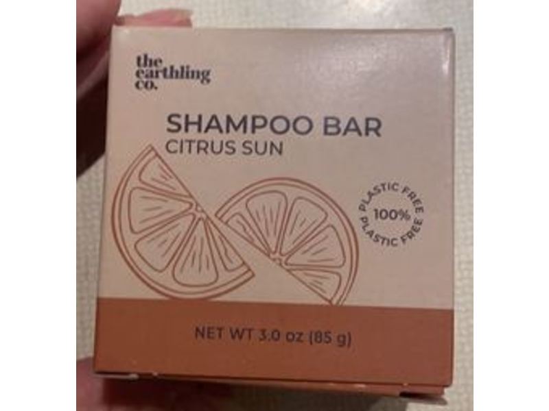 The Earthling co. Shampoo Bar, Citrus Sun, 3.0 oz/85 g