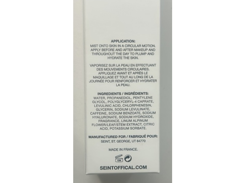 Seint Beauty Plush Prep Mist, 100 mL