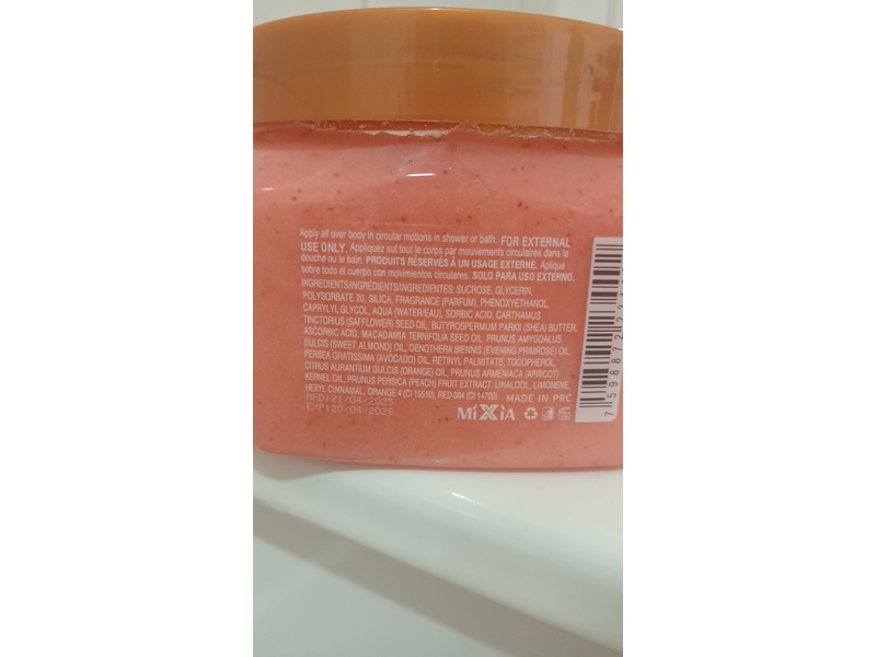 Mixia Vitamin C Shea Sugar Scrub, 21.05 fl oz/610 g