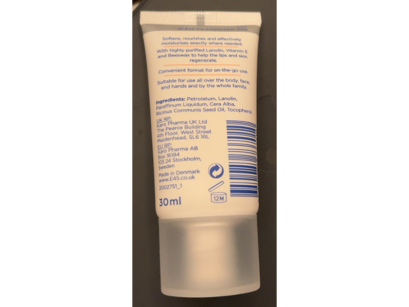 E45 Lip & Dry Skin Balm, 30 mL