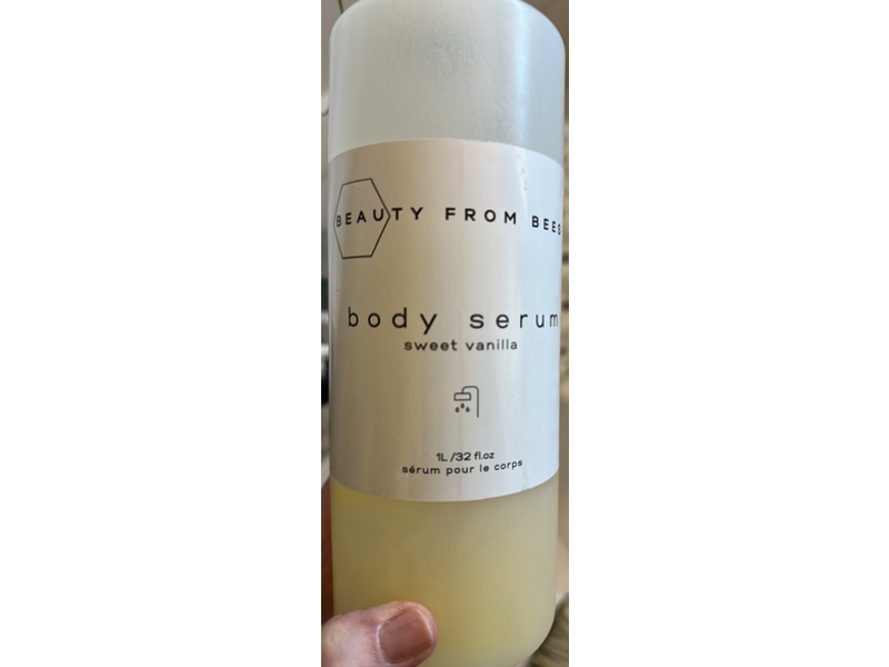Beauty From Bees Body Serum, Sweet Vanilla, 32 fl oz/1 L
