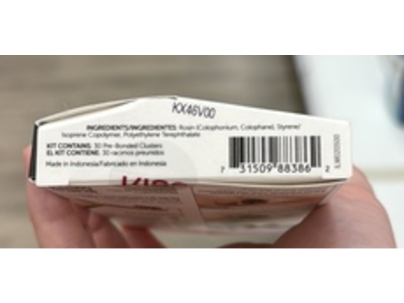 Kiss Impress Press-On Falsies Self Adhesive Eyelashes Refill, Curly, 30 Count