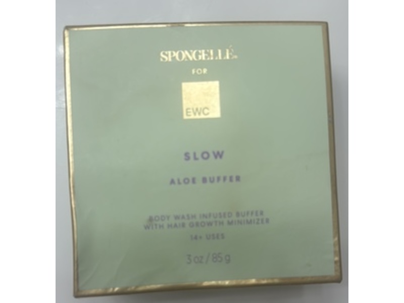 EWC Spongelle Body Wash Infused Buffer, Slow, Aloe Buffer, 3 oz/85 g
