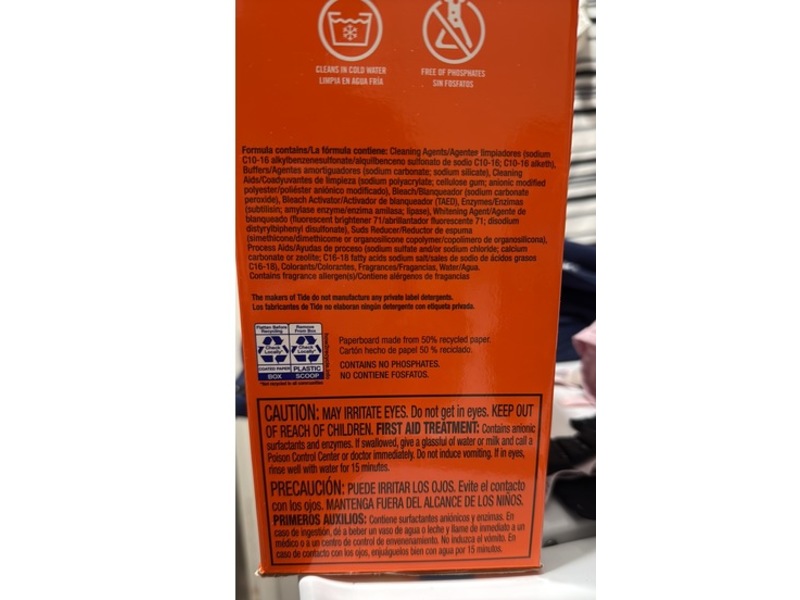 Tide Powder Laundry Detergent, Original, 113 Loads, 129 oz/3.66 kg,