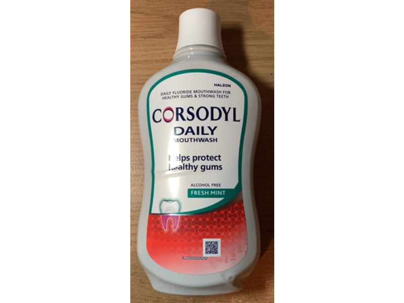 Corsodyl Daily Mouthwash, Fresh Mint, 500 mL