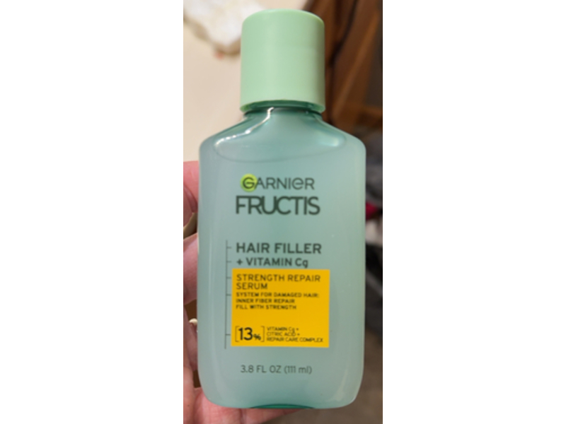 Garnier Fructis Hair Filler + Vitamin Cg Strength Repair Serum, 3.8 fl oz/111 mL
