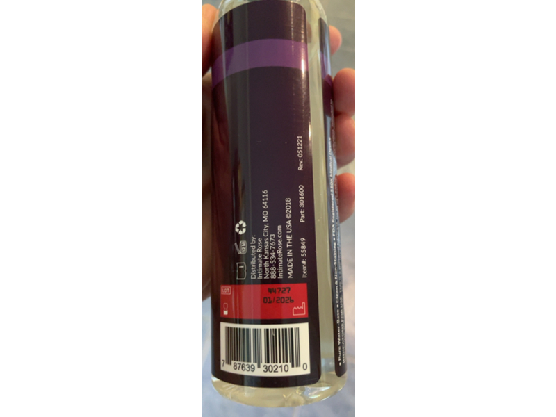 Intimate Rose Personal Lubricant, Velvet Rose, 8 fl oz/237 mL