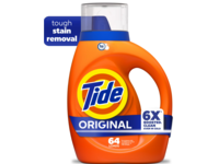 Tide 6x Liquid Laundry Detergent, Original, 64 Loads, 92 fl oz/2.72 L - thumbnail 1