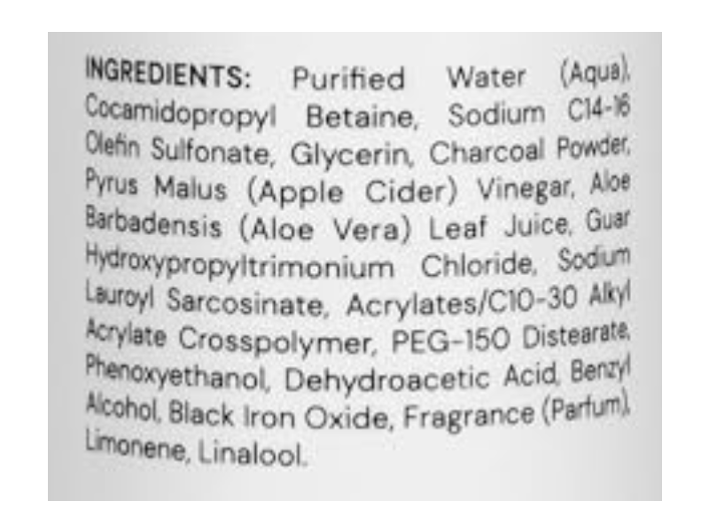 L'ange Detox Deep Cleansing Charcoal Shampoo, 8 fl oz/236 mL