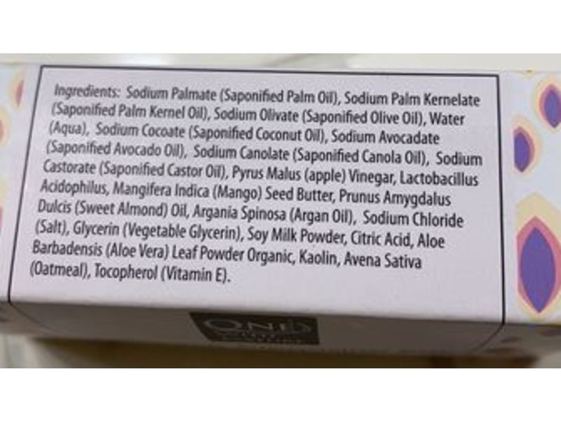 One With Nature Feminine Cleansing Bar Soap, 3.5 oz/100 g