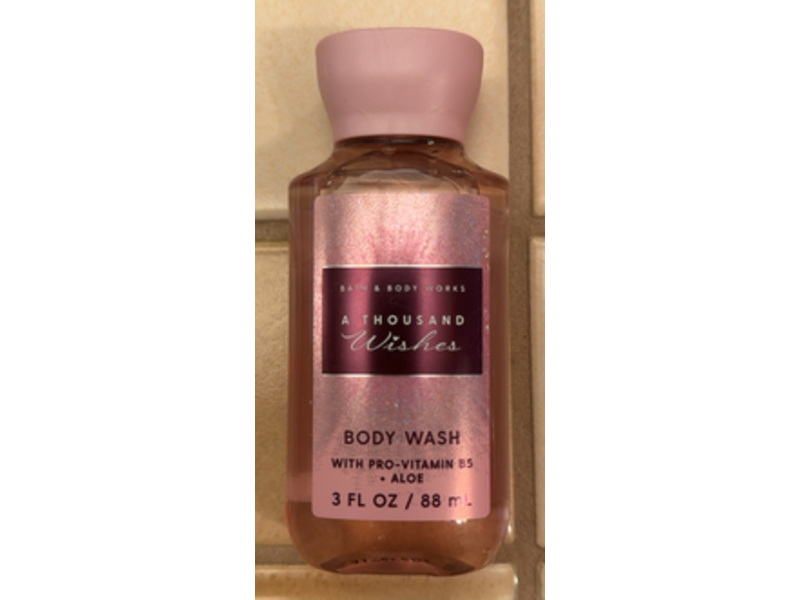 Bath & Body Works A Thousand Wishes Body Wash, Pro-Vitamin B5 + Aloe, 3 fl oz/88 mL