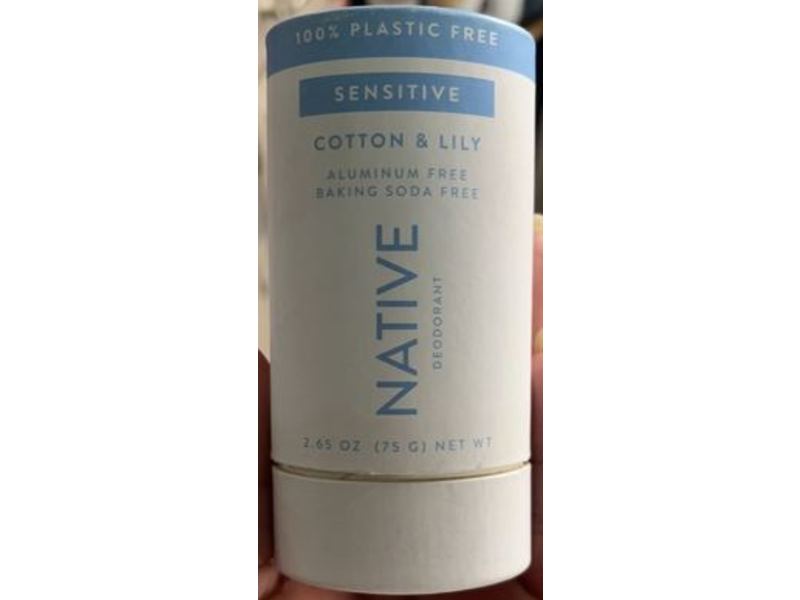 Native Deodorant, Cotton & Lily, 2.65 oz/75 g
