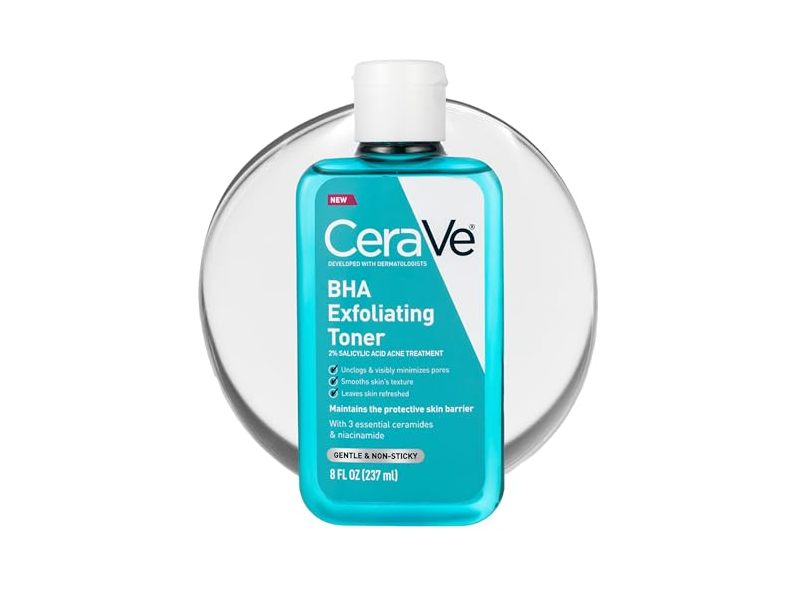 CeraVe Bha Exfoliating Toner, 2% Salicylic Acid, 8 fl oz/237 mL