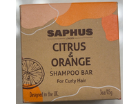 SAPHUS Citrus & Orange Shampoo Bar for Curly Hair, 3 fl oz/85 g - Image 3