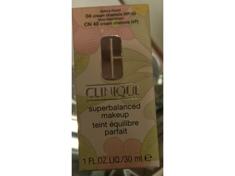 Clinique Super Balanced Makeup, Cn 40 Cream Chamois, 1 fl oz/30 mL