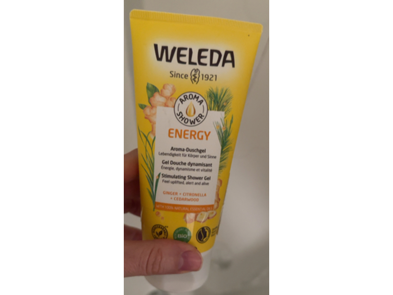 Weleda Energy Stimulating Shower Gel, Ginger + Citronella + Cedarwood, 200 mL