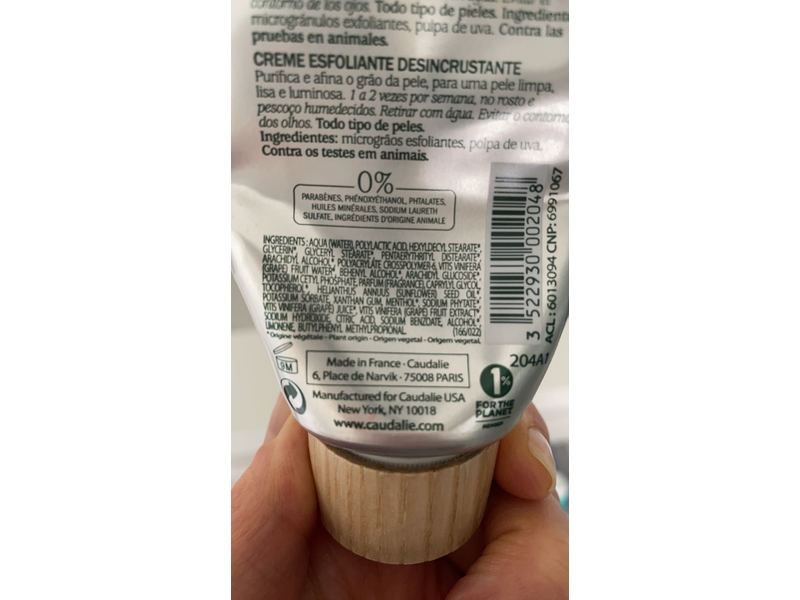 Caudalie Deep Cleansing Exfoliator, 2.5 fl oz/75 mL