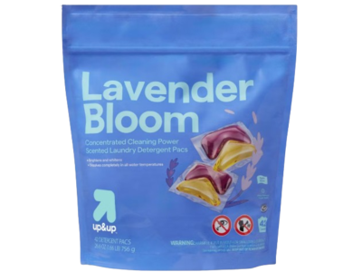 Up & Up Laundry Detergent Pods, Lavender Bloom, 26.6 fl oz/756 g, 42 Count