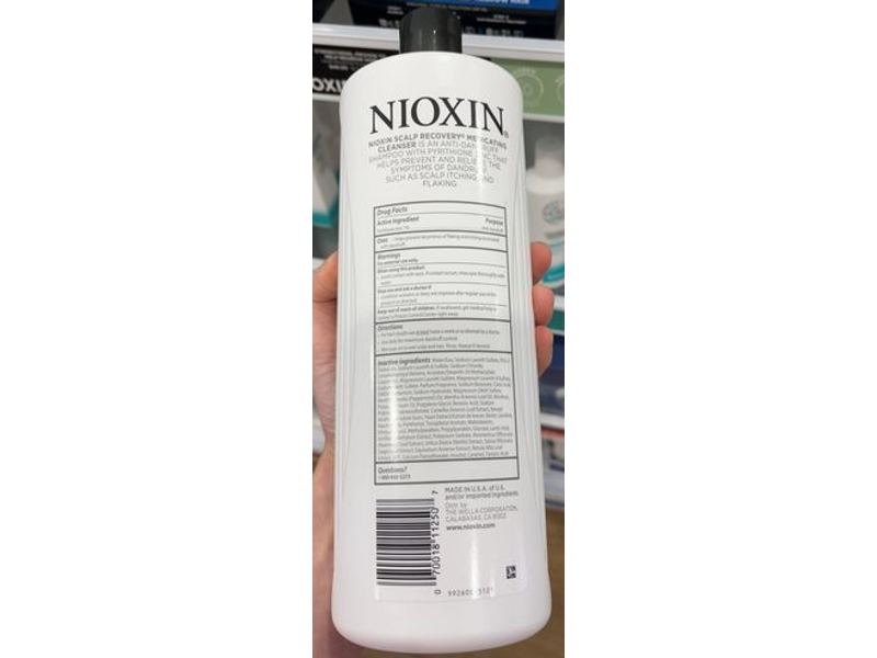 Nioxin Pyrithione Zinc Medicating Cleanser, 33.8 fl oz/1 L