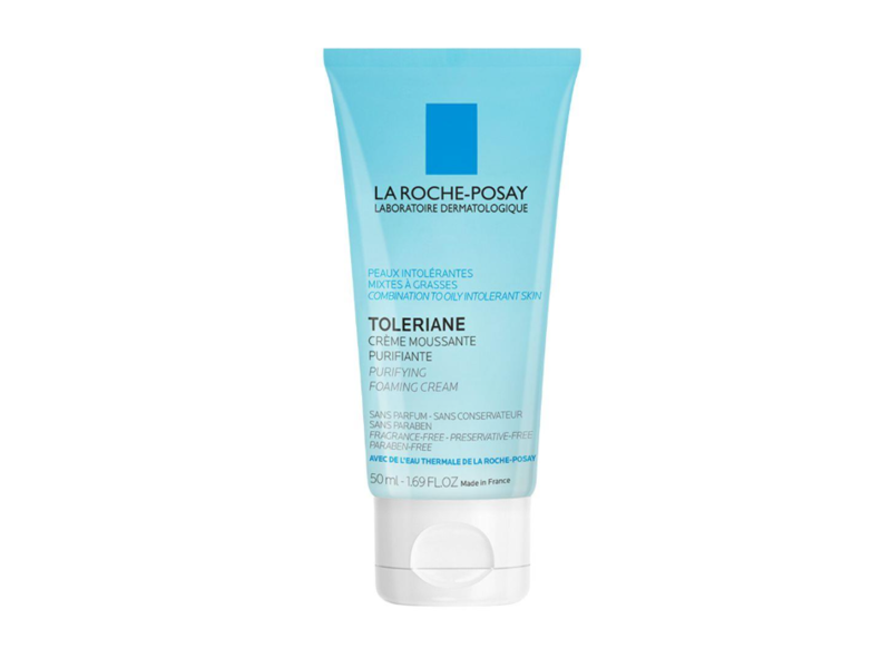 La Roche-Posay Toleriane Purifying Foaming Cream, Combination Skin, 1.69 fl oz/50 mL