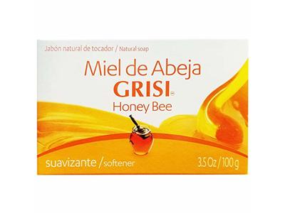 Grisi Miel De Abeja Bar Soap, Honey Bee, 3.5 oz/100 g, Pack Of 12