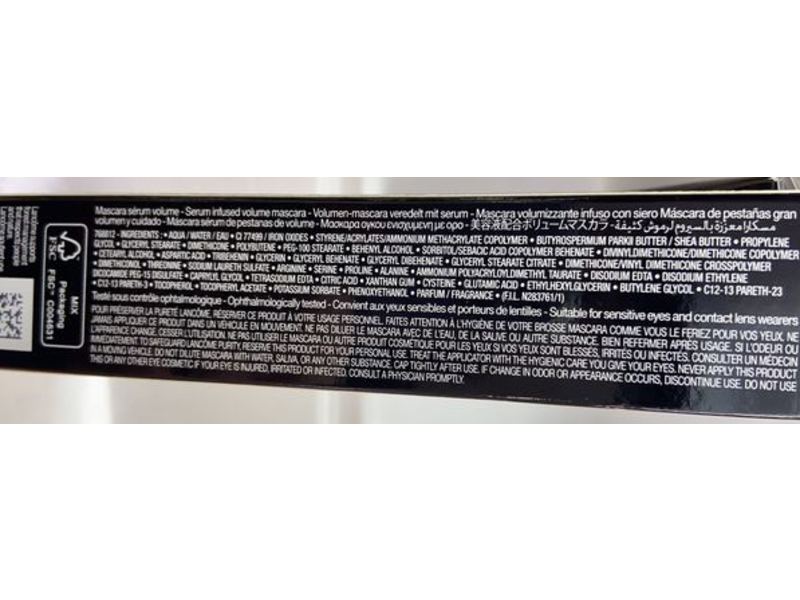 Lancome Hypnose Ladies Le 8 Volumizing Mascara, Black, 0.27 fl oz/8 mL