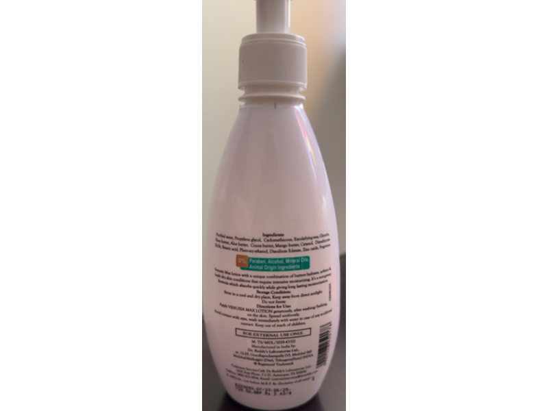 Dr. Reddy's Venusia Daily Intensive Moisturizing lotion, 300 g