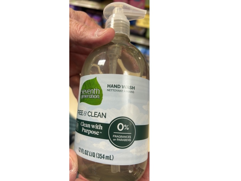 Seventh Generation Hand Wash, Free & Clean, 12 oz/354 mL