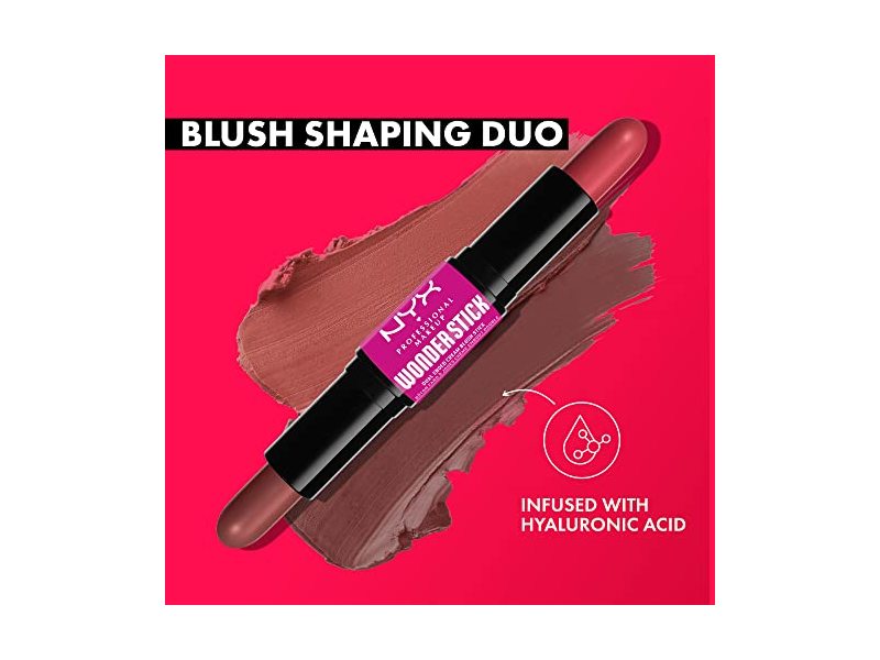 NYX Professional Makeup Wonder Stick Blush, Coral & Deep Peach, 0.14 oz/ 14 g