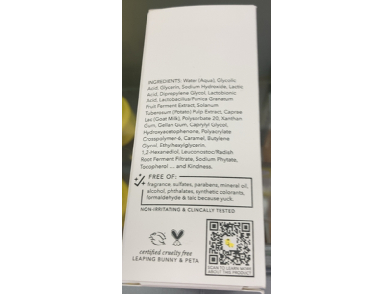 Beekman 1802 Potato Peel Milk Facial, 1.69 fl oz/50 mL