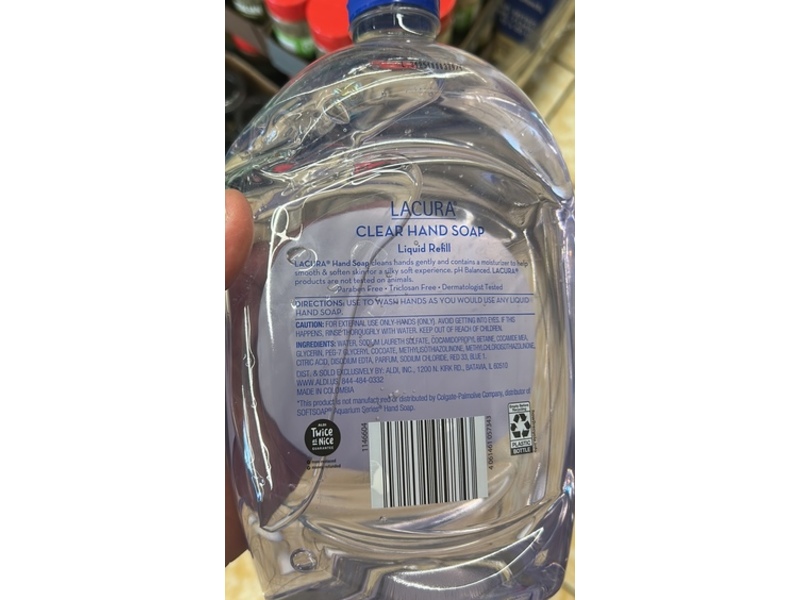 Lacura Clear Hand Soap Liquid Refill , 50 fl oz/1.47 L