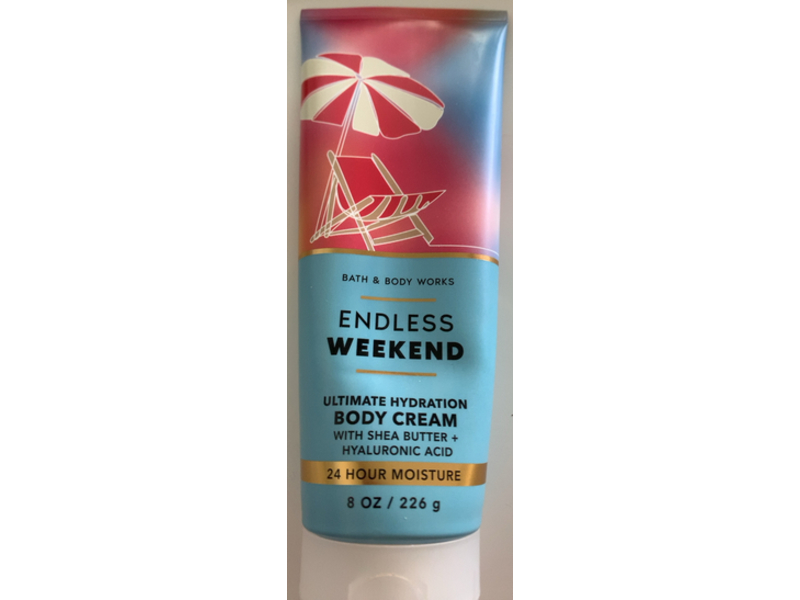 Bath & Body Works Endless Weekend Body Cream, Shea Butter + Hyaluronic Acid, 8 oz/226 g