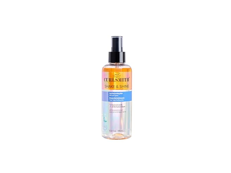 Curlsmith Shake + Shine Curl Refreshing Mist, Hyaluronic Acid + Seaweed, 6.6 oz/195 mL