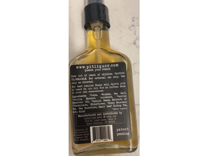 Pit Liquor Deodorant, Whiskey Vanilla, 100 mL