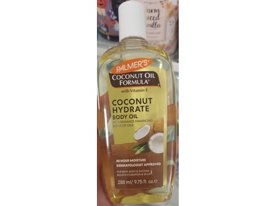 Palmer's Hydrate Body Oil, Coconut, 9.75 fl oz/288 mL
