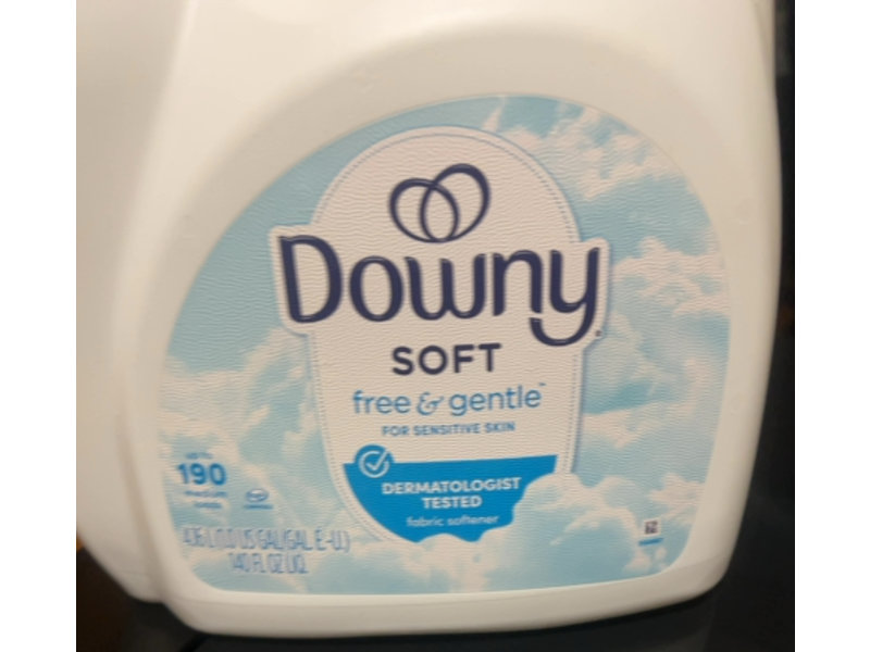 Downy Fabric Softener, Free & Gentle, 190 Loads, 140 fl oz.4.16 L