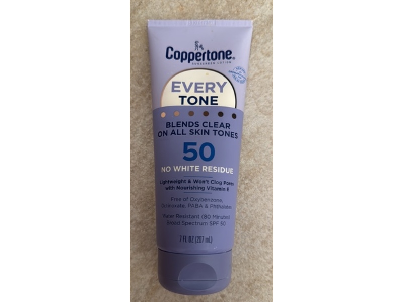 Coppertone Every Tone Sunscreen, SPF 50, 7 fl oz/207 mL