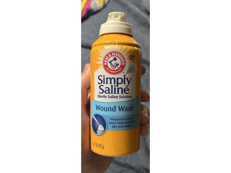 Arm & Hammer Simply Saline Wound Wash, 3.1 oz/89 g