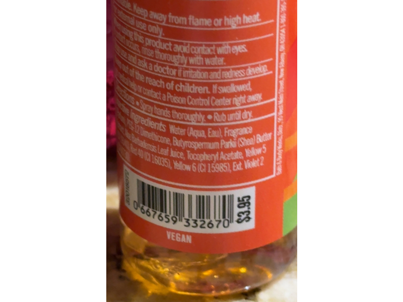 Bath & Body Works Anti-Bacterial Hand Spray, Sun-Washed Citrus, 1 fl oz/29 mL