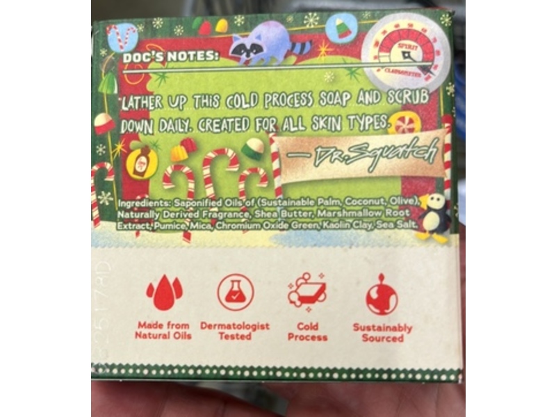 Dr Squatch Ninny Scrubbins Natural Soap, Marshmallow Root Extract Light Grit, 5 oz/141 g