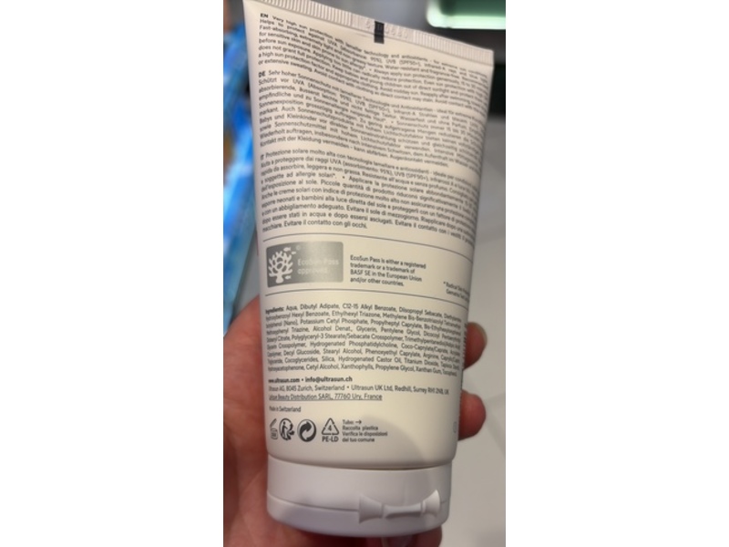 Ultrasun Extreme Protection & Care Sun Cream, SPF 50+ PA++++, 150 mL