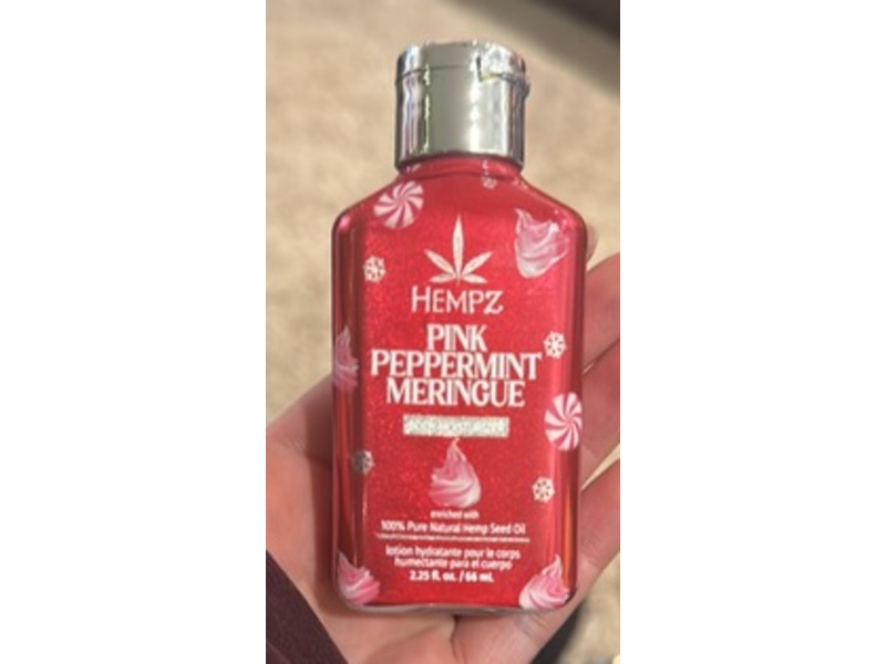 Hempz Body Moisturizer, Pink Peppermint Meringue, 2.25 fl oz/66 mL
