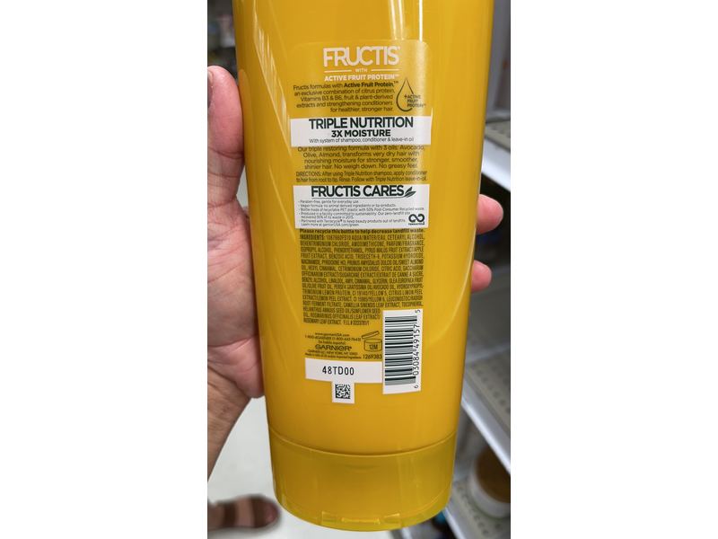 Garnier Fructis Triple Nutrition Fortifying Conditioner, 21 fl oz