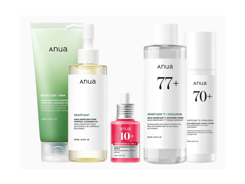 Anua 5-Step Glass Skin Routine Kit