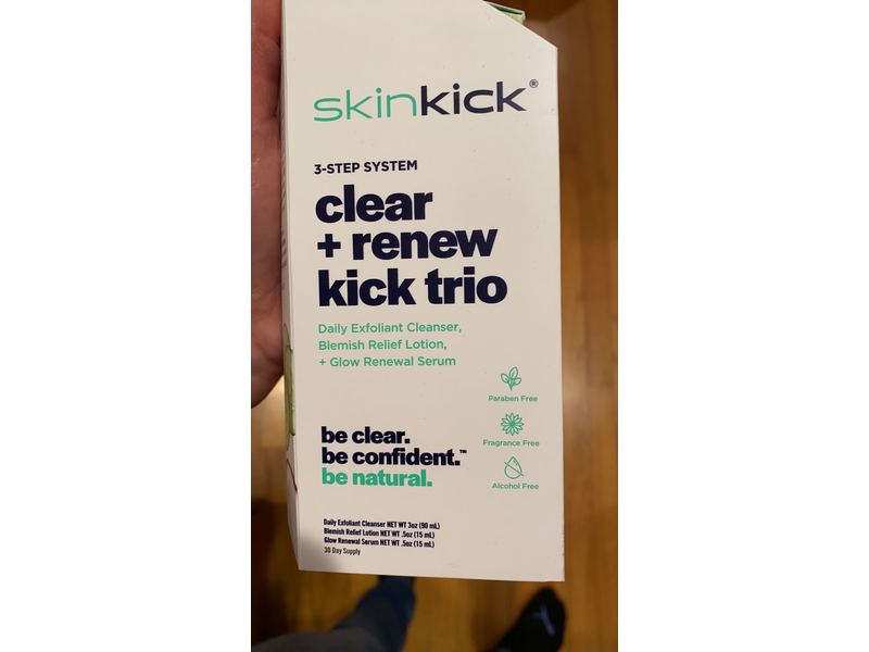 SkinKick 3-Step System Clear + Renew Kick Trio