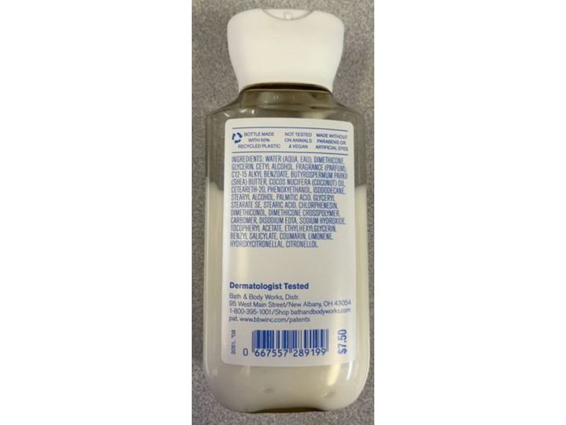 Bath & Body Works Daily Nourishing Body Lotion, Shea Butter + Coconut Oil, 3 fl oz/88 mL